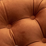 Coussin de sol rond velours bleu marine 60 cm