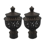 pommes rideau blanc argent rouge doré noir ajourées motifs floraux élégant classique