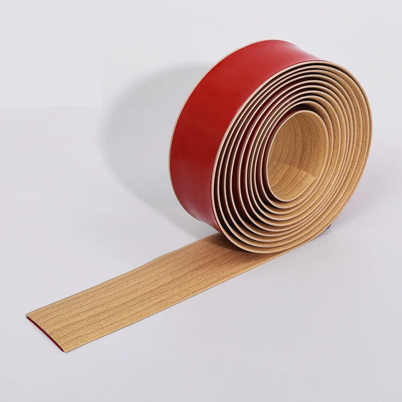 ruban transition seuil adhésif pvc aspect bois moderne gris marron beige 4cm large 3m