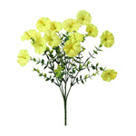 bouquet fleurs artificielles violettes blanches jaunes rouges petunia modernes decoration maison mariage anniversaire 35cm