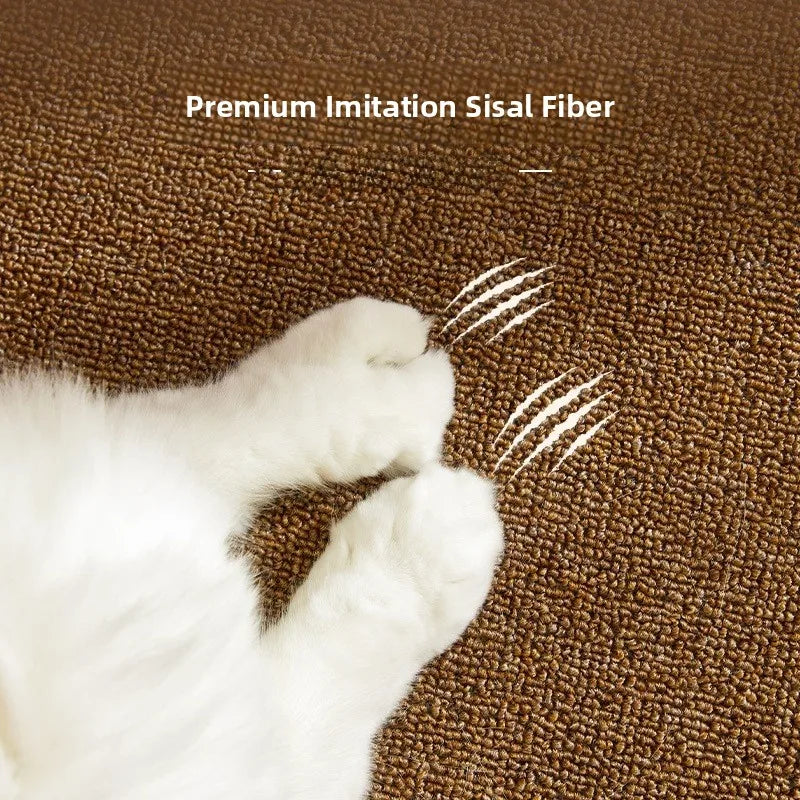 tapis grattage chats texture granulée marron clair moderne 40x60cm 50x80cm 100x150cm