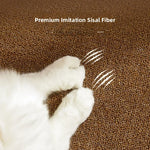 tapis grattage chats texture granulée marron clair moderne 40x60cm 50x80cm 100x150cm