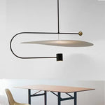 lampe suspendue moderne acrylique noir blanc minimaliste salon étude chambre principal