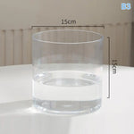 mini jardins verre transparent plante pierre sucre coloré moderne minimaliste