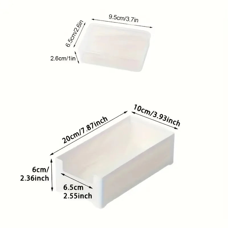 rangement câbles boîtes blanc translucides organisateur minimaliste chargeurs usb adaptateurs eléments