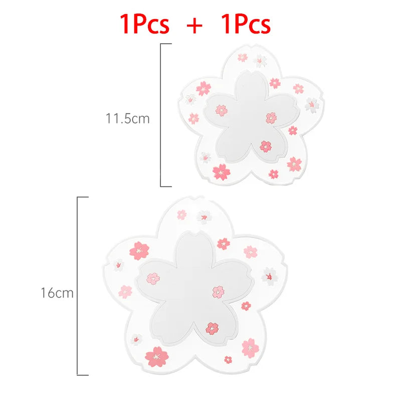 serviettes table rose fleurs blanches moderne non glissantes adhésives décoration intérieure 16cm