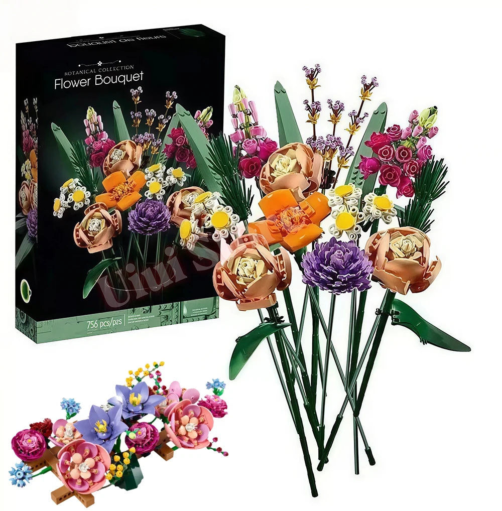 bouquets fleurs artificielles multicolores réalistes occasion anniversaire noël saint valentin décoration maison cadeau mère
