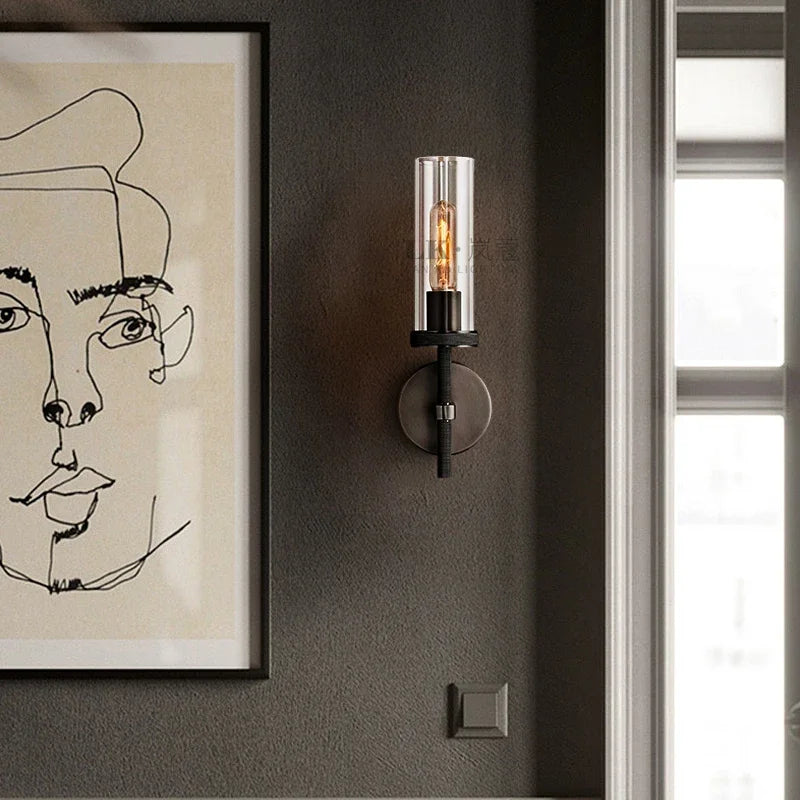 lampe murale moderne led noir doré transparent texture grille 4000k 3000k 6000k