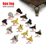 pieds meuble vis or argent bronze classiques vintage ornements métalliques