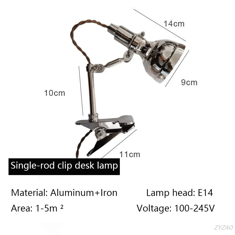 lampe articulée argentée industrielle led fixée mur éclairage quotidien moderne