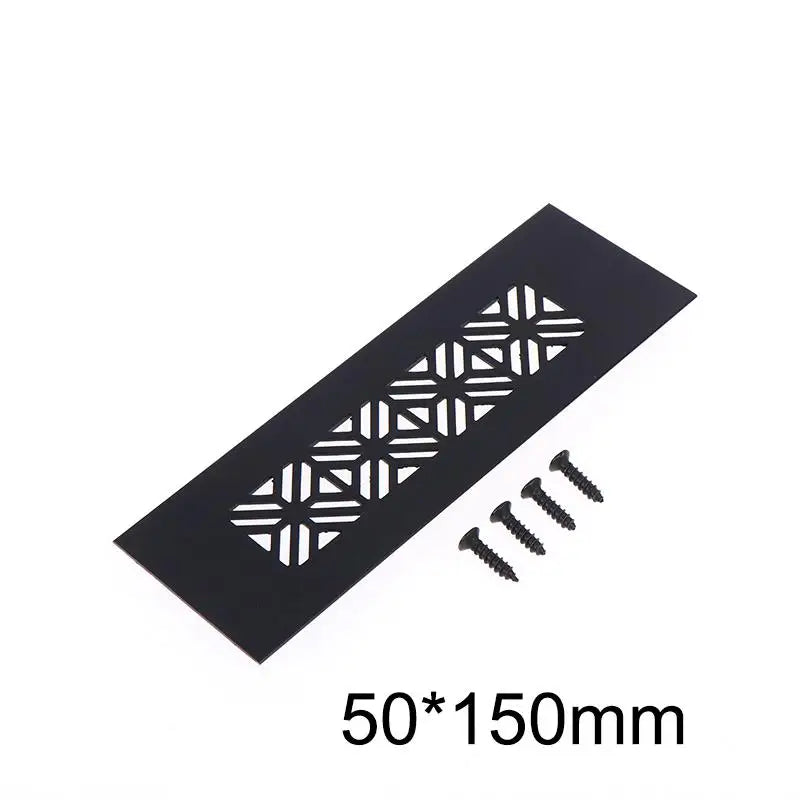 grille ventilation meuble motif géométrique moderne adhésif marron noir blanc