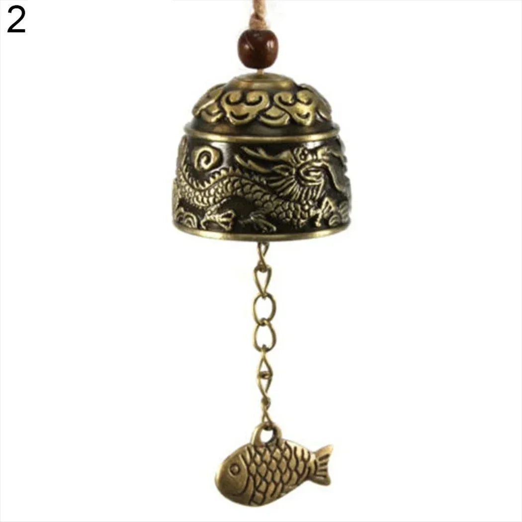 cloche vent ange doré rouge métal brillant traditionnelextérieur cloches fixé chaînes