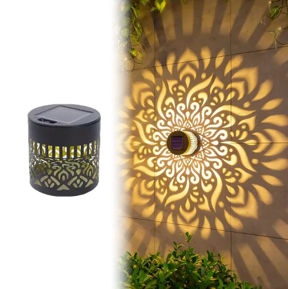 projecteur solaire floral multicolore moderne décoration extérieure jardin patio veranda