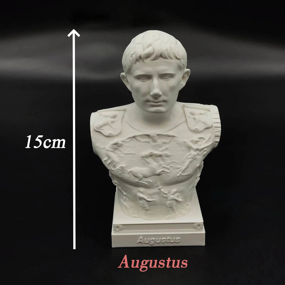 statues romaines antiques blanc bustes historiques détails classiques socle carré blanc