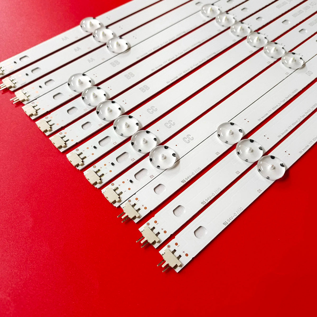 éclairage spécial led bandes rétroéclairage téléviseur blanc moderne 12 bandes leds bande aluminium