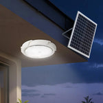 lampe solaire blanc moderne télécommande éclairage extérieur intérieur ip65 led autonomie