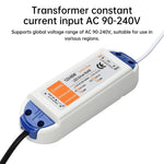 transformateur led 12v alimentation 18w 28w 48w blanc bleu adhésif câbles noirs blancs moderne