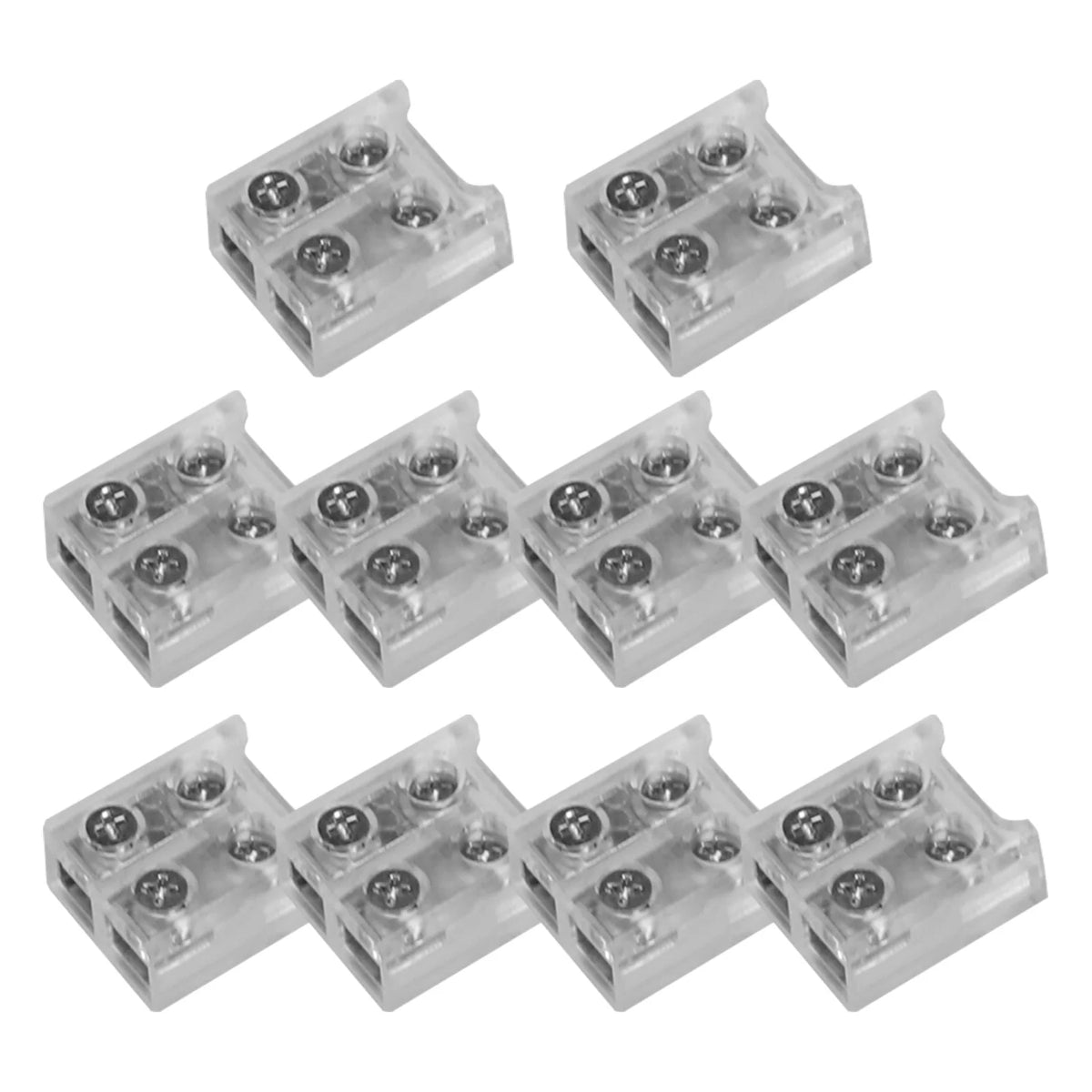 connecteurs électriques transparents modernes 8mm 10mm strip to strip wire vis