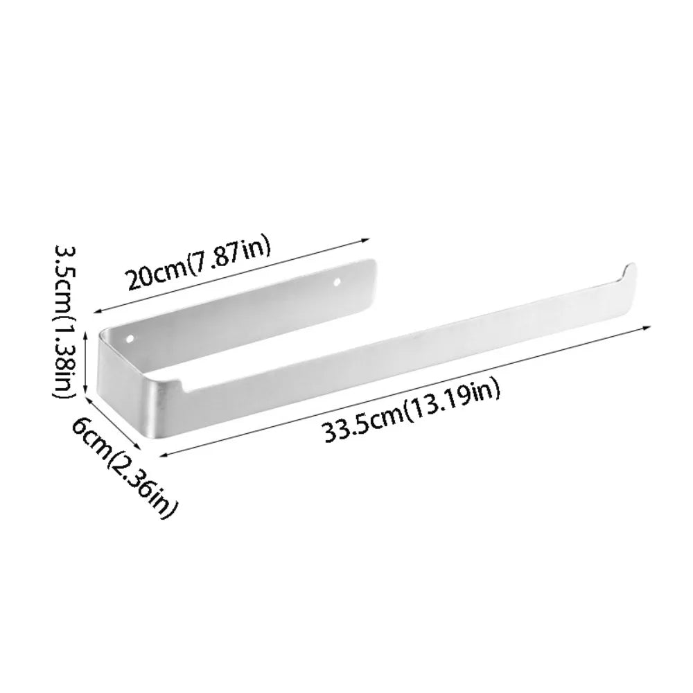 porte serviettes mural fixe moderne acier inoxydable noir blanc facileintérieur décoration ornement domestique