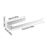 porte serviettes mural fixe moderne acier inoxydable noir blanc facileintérieur décoration ornement domestique