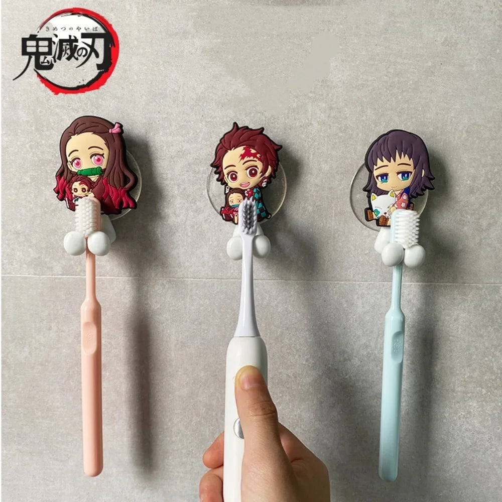 porte brosse dents porte serviette cartoon demon slayer salle bain accessoire enfant mignon personnages