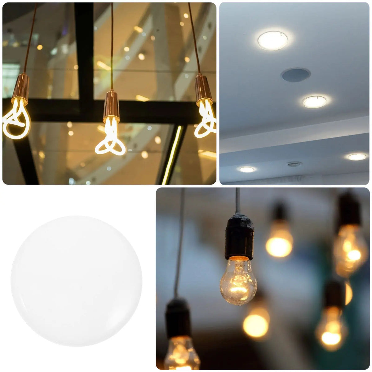 abat jour led blanc moderne opaque plafonnier encastré couverture diffuseur lumière plat