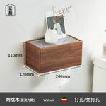 boîte mouchoirs bois minimaliste adhésive amovible moderne salle bain élégante hygiène papier toilette tissu