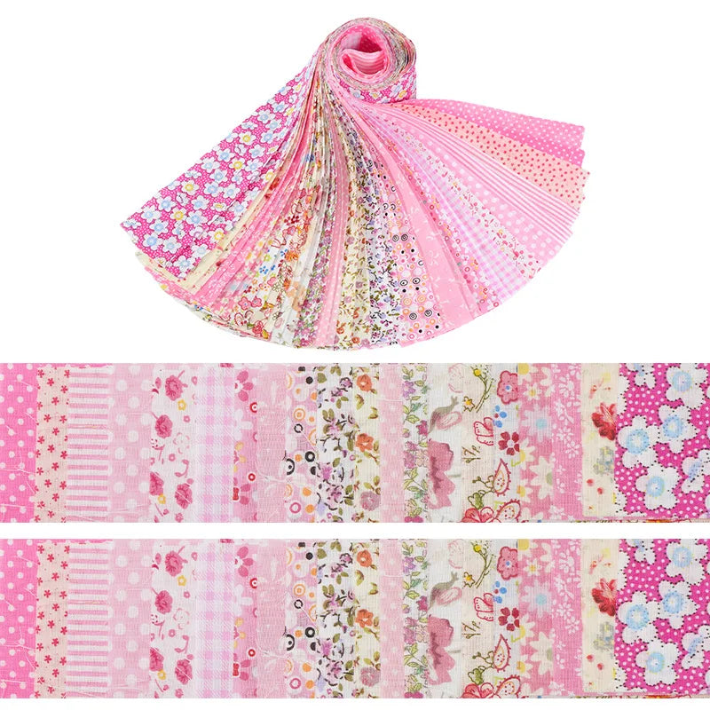 tissus imprimés vintage fleurs pois rayures opaques rose blanc violet vert bleu patchwork