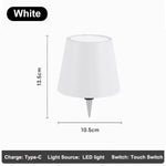 lampe table led rechargeable tactile noir vert rose jaune beige moderne minimaliste