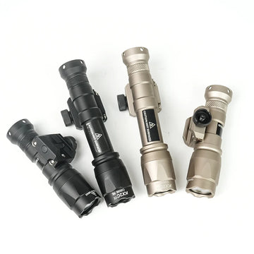 lampe torche led noire lumens 500 600 lumen militaire anti dérapant clip fixe batterie