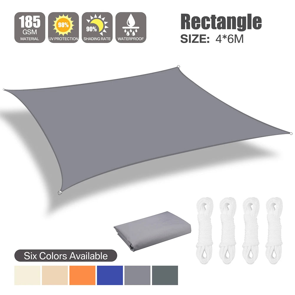voile soleil gris tissé moderne protection uv 98% jardin extérieur imperméable