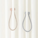 boucle rideau magnétique nylon moderne bleu rose gris beige marron minimaliste
