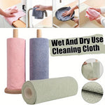 serviettes cuisine microfibre rose clair douces absorbantes modernes pratiques 20 pièces rouleau