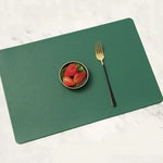 dessous verre moderne texturé cuir couleur vert orange noir beige bleu marron rouge minimaliste