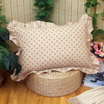 taies d'oreiller coton motif floral blanc vintage animaux campagnard imprimées douces qualitative