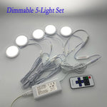 ensemble luminaires led blanc moderne 6000k télécommande câbles adaptateur dc12v 3w