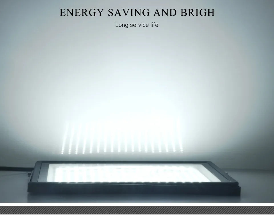 projecteur led puissance variable noir moderne mural 100w 200w 300w 220v aluminium