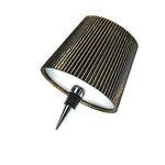 lampe table led rechargeable couleurs tactile gradation continue étiquette tissu plissé moderne minimaliste adhésif