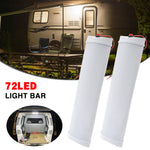 barre lumineuse led 12v blanc pur moderne adhésif interrupteur rotatif 28cm 7.2cm