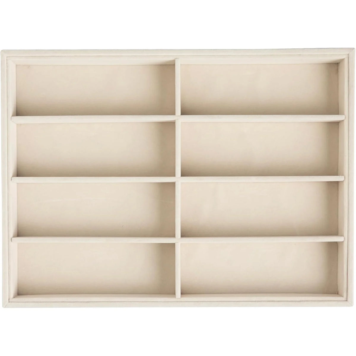 boîte lunettes beige clair moderne réutilisable matériau bois 24cm 35.5cm 3.5cm