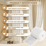 ruban plis blanc semi transparent moderne adhésif 10m pré coupé pré arrimé decoration intérieure