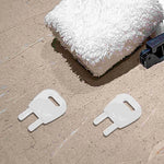 clé distributeur serviettes plastique blanc moderne remplacement clé commerciale lisse minimaliste