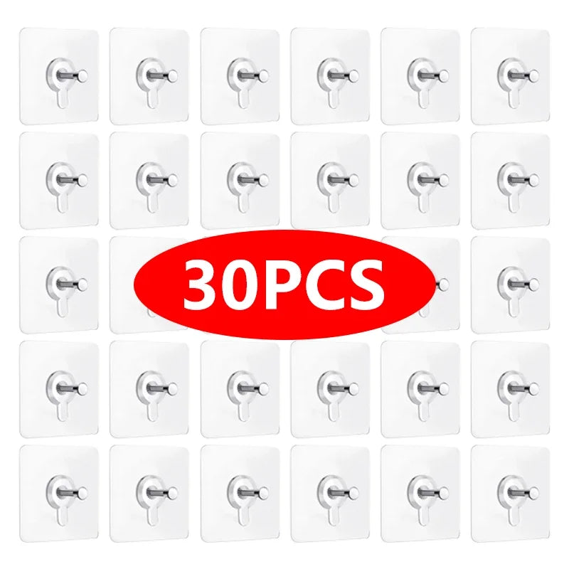 crochets muraux adhésifs transparents modernes sans perçage porte clés cadres affiches 6x6cm