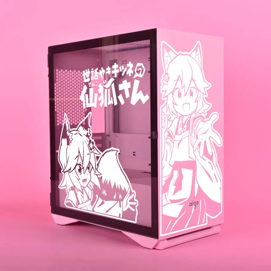 autocollants decoratifs anime blanc noir boitier pc films metallises opacite moderne stylise