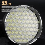 lampe torche rechargeable led noire robuste camping outdoor 55led 50w