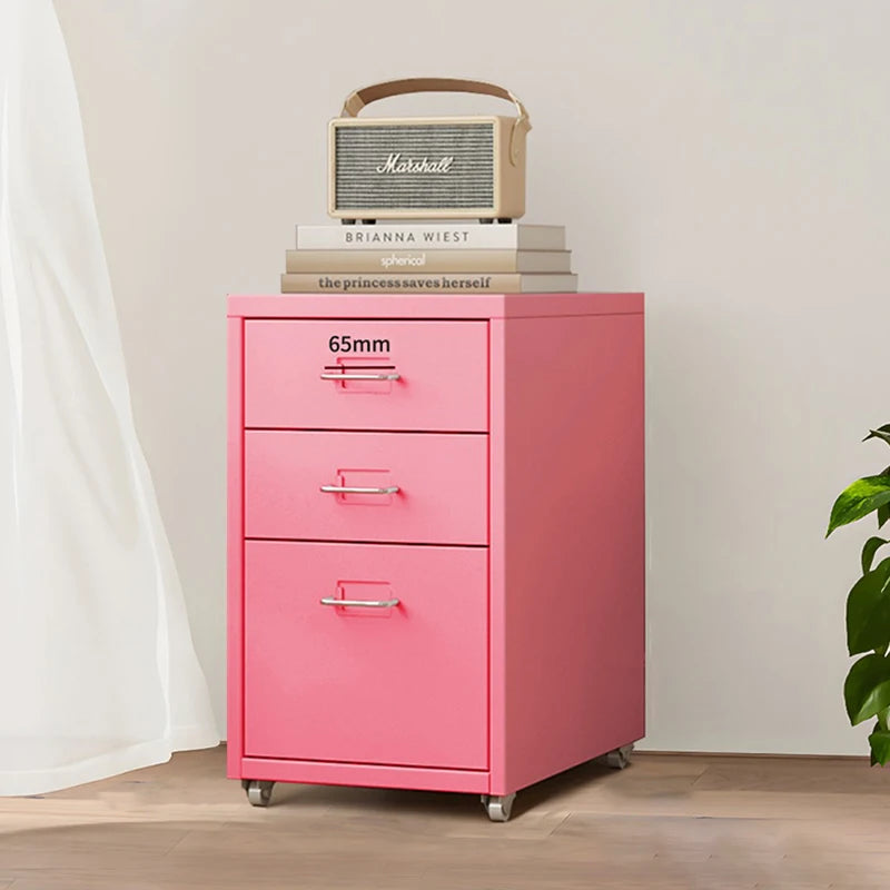 meuble tiroirs moderne rouge blanc bleu rose roulettes tiroirs chambre salon