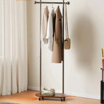 porte manteau moderne acier inoxydable gris roulettes vintage fonctionnel entrée chambre coucher