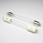 lampe uv transparente industrielle spirales métalliques blanc doré