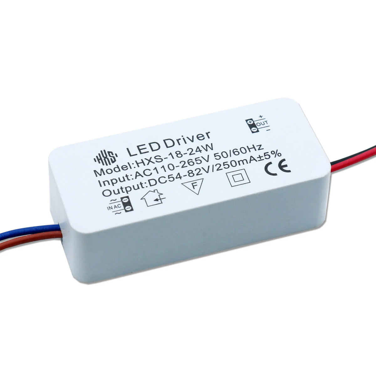 driver led blanc 110v 265v 3w 24w constant voltage isolation non included