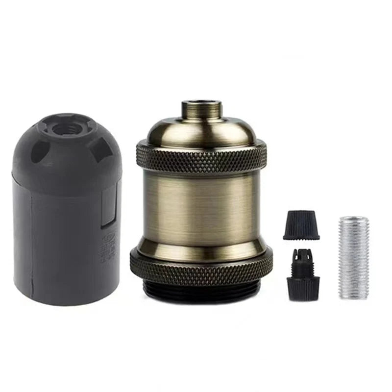 ampoule vis e27 or cuivre argent noir lisse brillant moderne industrielle fixée vis douille